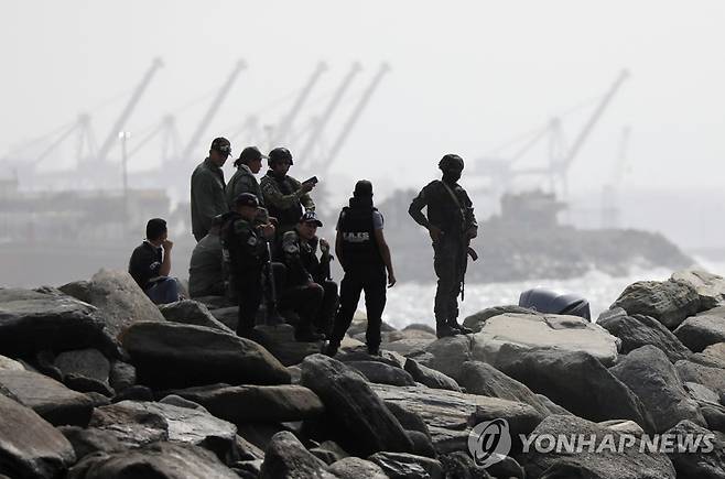 지난 3일(현지시간) 침입 시도가 벌어진 베네수엘라 라과이라 해변 [로이터=연합뉴스 자료사진]