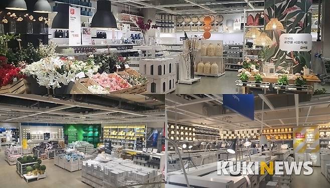 사진=다양한 액세서리 소품을 판매 중인 이케아 기흥점 매장 전경.