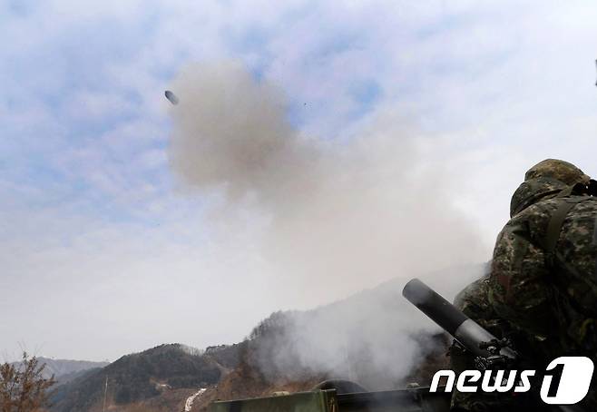 박격포 사격훈련. (자료사진) © News1