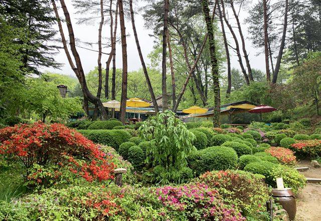 옛 동화원 터에 세워진 동화원휴게소.