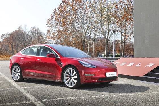 테슬라 모델3. 사진 테슬라코리아