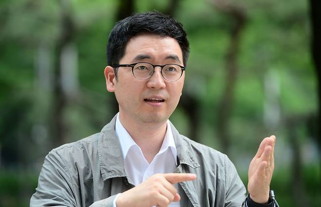 채상욱 하나금융투자 건설·부동산 수석연구위원은 25일 인터뷰에서 “강남불패보다는 신축불패가 유효할 것”이라고 내다봤다. [이상섭 기자]