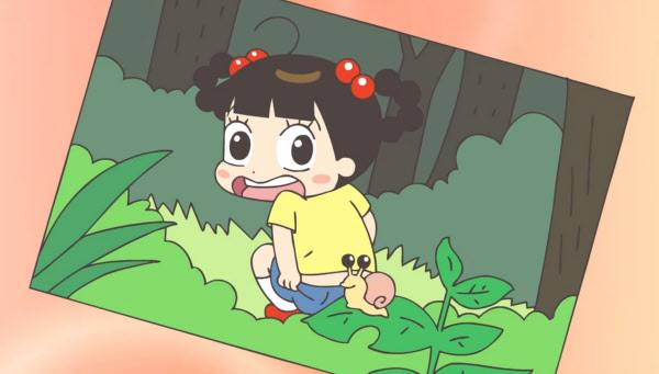 /유튜브 캡처 애니메이션‘안녕 자두야-좋으면 좋다고 말해’편에서 윤석이가 주인공 자두의 용변모는 모습을 찍은 사진.