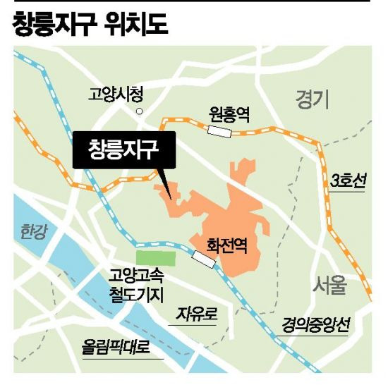 창릉지구 위치도