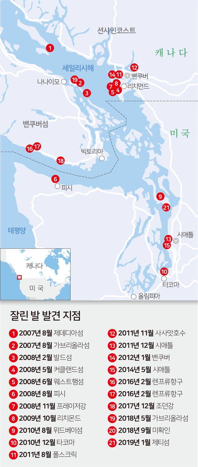 [저작권 한국일보] 잘린 발 발견 지점. 김문중 기자