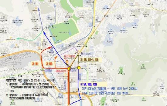 시내버스 개선 노선도./사진=부산시