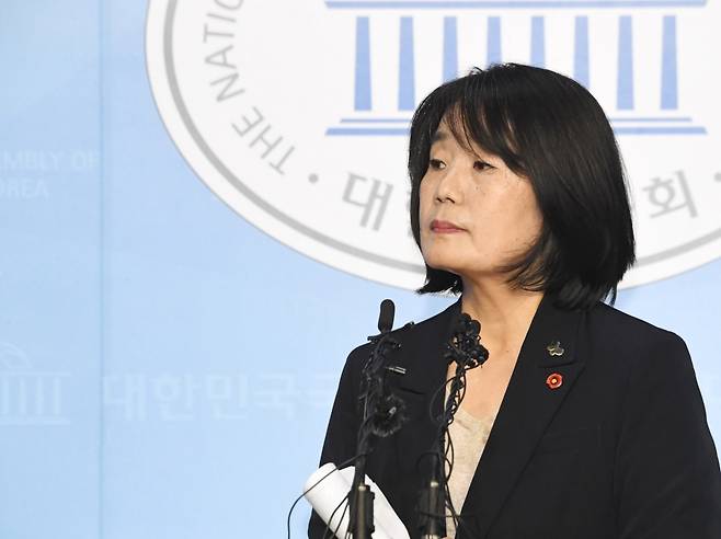 5월29일 윤미향 더불어민주당 의원 기자회견 ⓒ시사저널 최준필