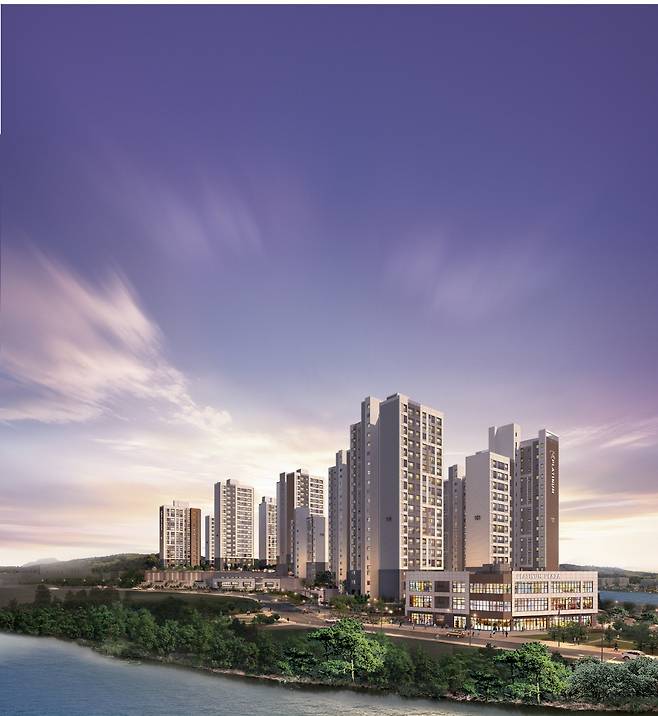 ‘강남 접근성’은 수도권 부동산시장 교통호재의 핵심으로 통한다. 사진은 분양을 앞둔 ‘쌍용 더 플래티넘 광주’ 투시도. /사진=쌍용건설