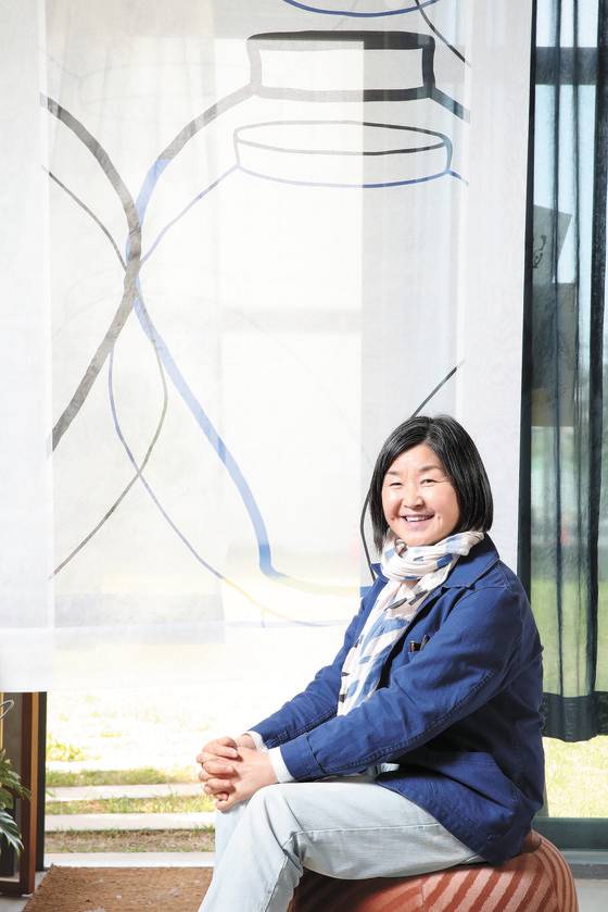 Textile designer Chang Eung-bok [WOO SANG-JO]
