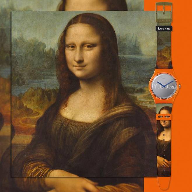 레오나르도 다빈치의 [모나리자], 귀도 레니의 [헬레네의 납치]를 세상에서 가장 작은 캔버스에 옮겼다. 스와치 루브르 컬렉션. @스와치 제공