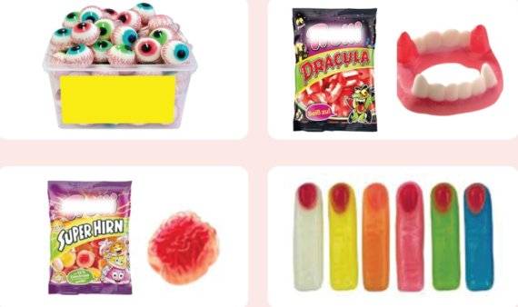 사람 형태나 특정부위 모양으로 혐오감을 유발하는 식품. 식품의약품안전처 제공