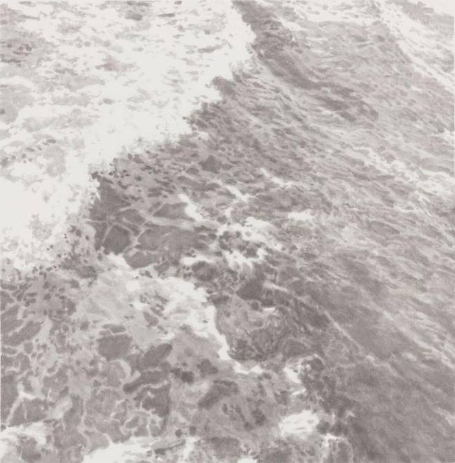 정용국, 'Skin', 한지에 수묵, 69 x 68cm, 2020