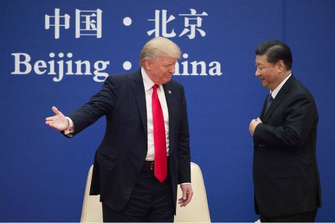 도널드 트럼프 미국 대통령과 시진핑 중국 국가주석. (사진=연합뉴스/자료사진)