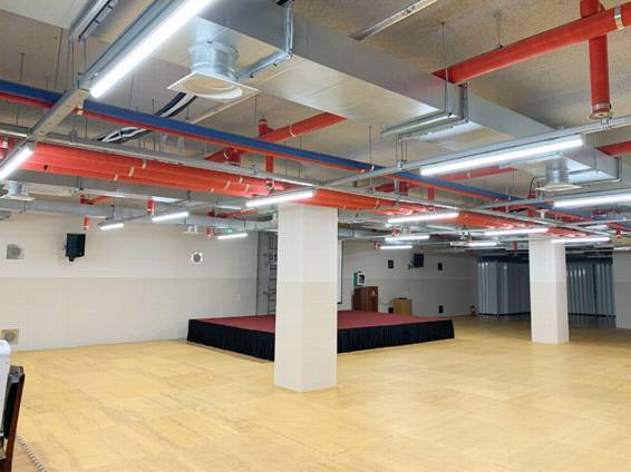 대청도 면사무소 지하에 마련된 주민대피소 모습. 비상상황 시 대피하는 것에 그치지 않고 주민 모임 등으로 활용하는 노력이 필요해 보인다.