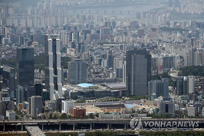 토지거래허가구역으로 묶인 강남구 삼성동 일대 [연합뉴스 자료사진]
