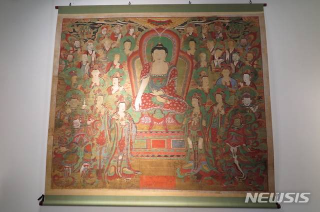 [서울=뉴시스]66년만에 반환되는 신흥사 '영산회상도'. (사진 = 조계종 제공) 2020.06.25.photo@newsis.com