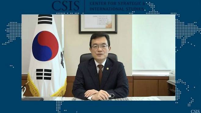조세영 외교부 차관. (사진=CSIS 유튜브 영상 캡처)