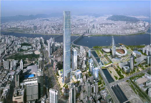 GBC는 옛 한국전력 부지에 들어서는 현대자동차그룹의 사옥이자 시민에게 개방하는 서울 랜드마크빌딩으로 추진되고 있다. 강남 일대는 GBC 건립을 필두로 송파구 잠실종합운동장을 아우르는 국제교류복합지구의 핵심 인프라 ‘영동대로 지하공간 복합개발’ 프로젝트까지 진행 중이다. /사진제공=현대차그룹