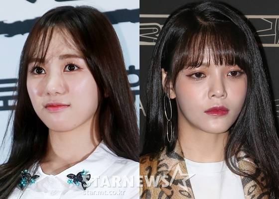권민아와 AOA 지민(왼쪽) /사진=스타뉴스