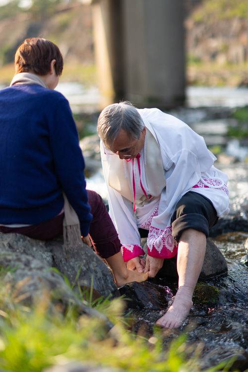강우일 주교/강정마을