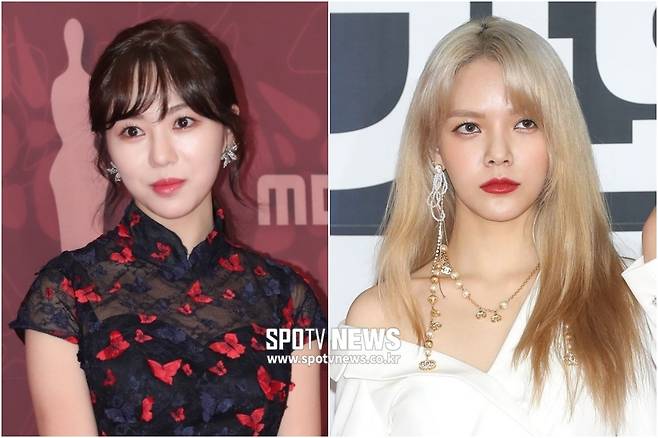 ▲ 권민아(왼쪽), 지민. ⓒ곽혜미 기자