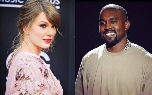 팝스타 테일러 스위프트(왼쪽)와 카니예 웨스트. 출처|테일러 스위프트 개인 SNS