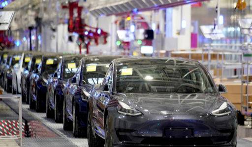 중국 상하이 테슬라 공장. 연합뉴스