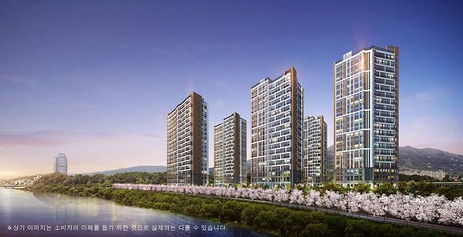 양평 휴번빌 리버파크 어반 투시도. /사진=일신건영
