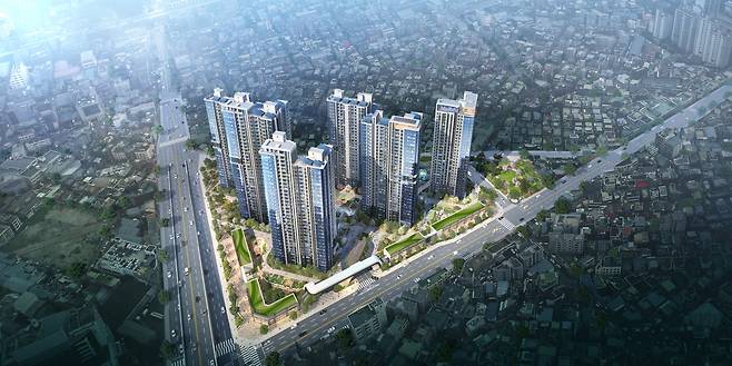 <롯데건설, ’롯데캐슬 리버파크 시그니처’ 조감도>