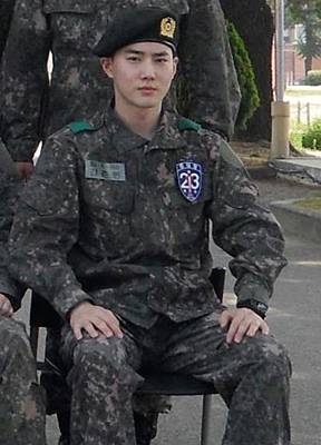 5월 입대한 수호. [육군훈련소]