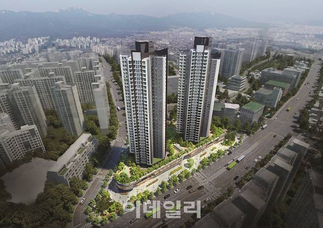 길음역 롯데캐슬 트윈골드 조감도. (사진=롯데건설)