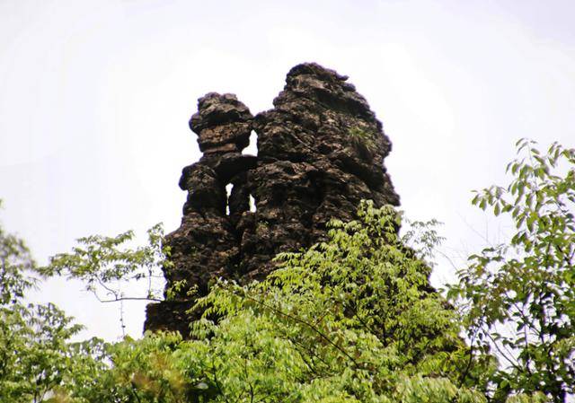 언스대협곡의 모자정심 바위.