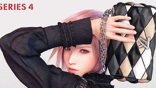 일본 게임 파이널판타지 캐릭터 라이트닝을 모델로 기용한 루이비통 [루이비통 홈페이지]