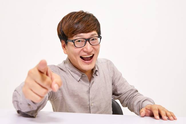 우파 청년 유튜버 개그맨 김영민. [홍중식 기자]