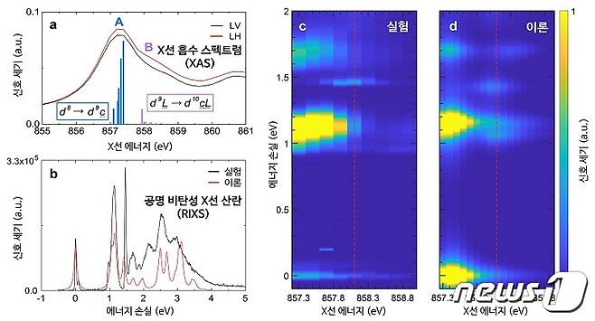 NiPS3에 대한 X선 흡수 스펙트럼과 공명 비탄성 X선 산란 실험, 다체계산.© 뉴스1