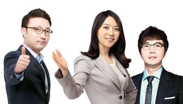 왼쪽부터 최중락 경영학 교수, 오정화 회계학 교수, 고범석 경제학 교수