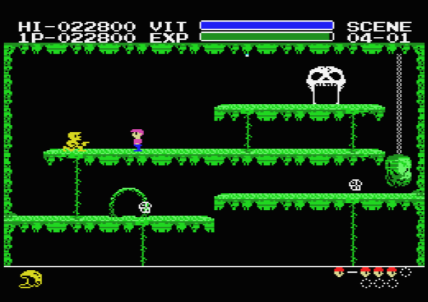 (구니스. 코나미 최고 명작 중 하나로 손꼽히는 게임이었다)