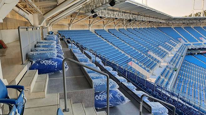 대구 삼성라이온즈파크 최상단에 신설된 요기보존