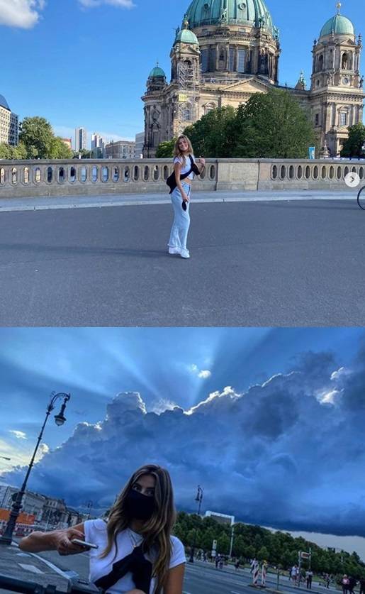 나디아 파크스와 톰 홀랜드가 각각 SNS에 게시한 사진