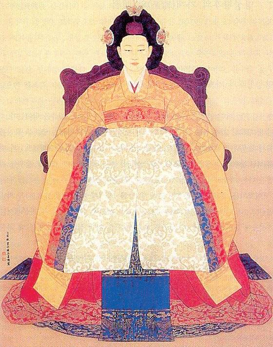 명성황후의 초상. [권오창 그림]