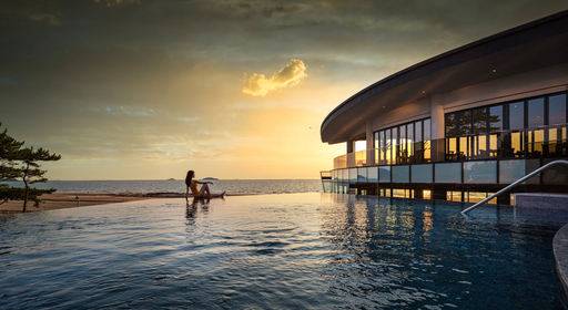 아일랜드 리솜 인피니티풀 일몰