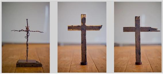 지난 4월 열린 '구르마, 십자가가 되다'전 전시전경(디아트플랜트 요갤러리 제공)© 뉴스1