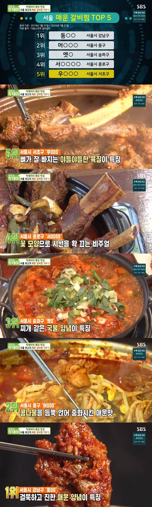서울 매운 갈비찜 / 사진=SBS 생방송 투데이
