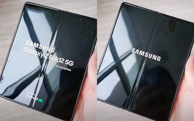 갤럭시Z폴드2의 실제 작동 영상이 온라인을 통해 공개됐다. 사진은 틱톡 사용자(아이디 @digitalsight)가 게재한 영상. /틱톡 갈무리