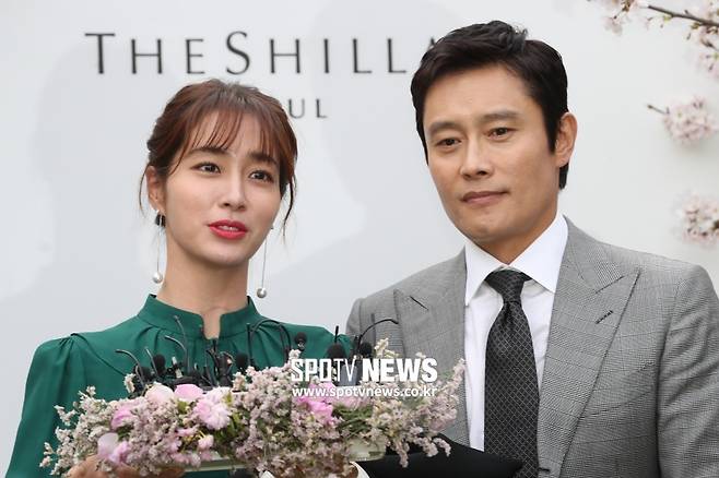 ▲ 이민정(왼쪽)과 이병헌. ⓒ곽혜미 기자