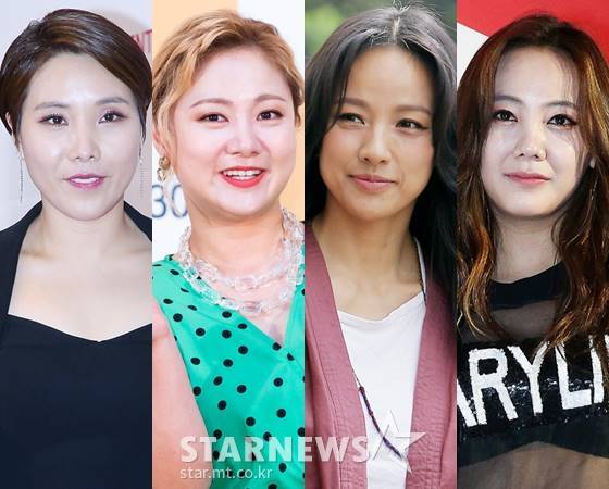 개그맨 신봉선, 박나래, 가수 이효리, 배우 고은아 /사진=스타뉴스