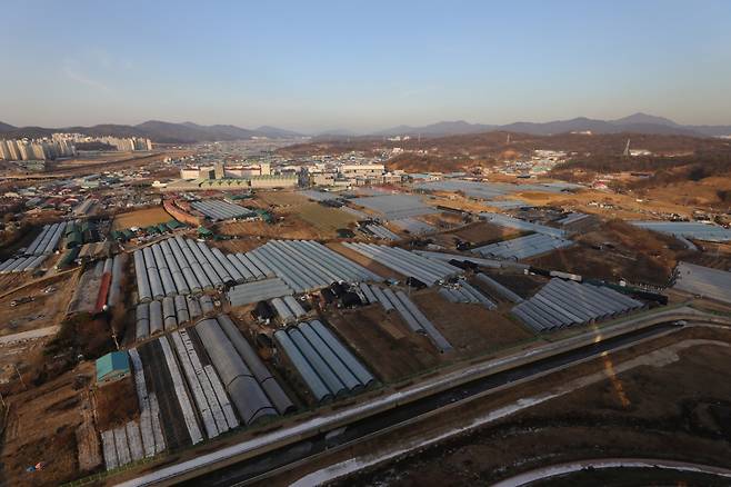 오늘(7일)로 예정된 사전청약 ‘3만가구’ 발표가 연기됐다. 사진은 남양주 왕숙지구 일대. /사진=뉴시스 DB