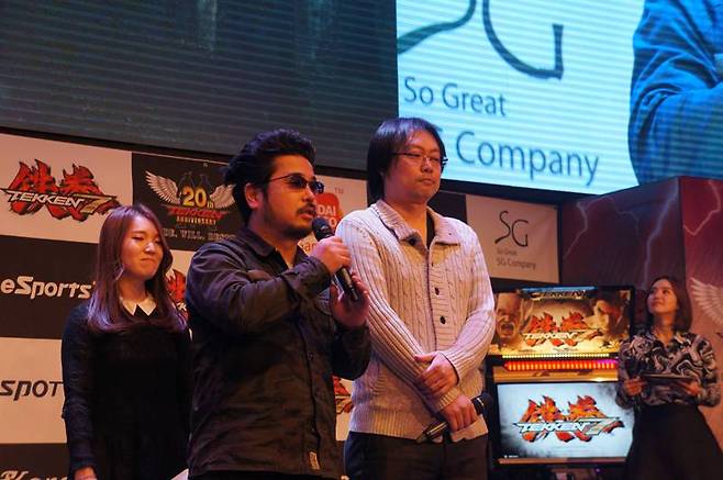 (철권7 발표회 때의 모습)