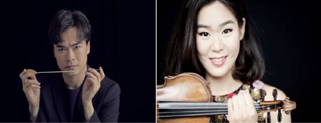 오는 10월 16일 서울시향의 10월 정기 공연을 지휘할 윌슨 응(왼쪽) 시향 부지휘자와 이번 공연에서 처음 시향과 호흡을 맞추는 바이올리니스트 에스더 유/사진=서울시향
