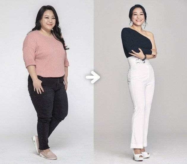 (이영현 다이어트 전후 모습)